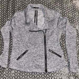 Maurice’s Heather Gray Asymmetrical Zip Moto Jacket